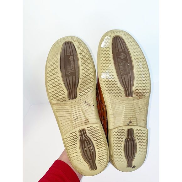 Allen Edmonds Eastport Leather Casual Boat Shoes Slip On Lace Up Tan Men’s 8.5 D - Picture 12 of 15